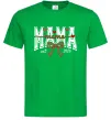 Мужская футболка Mama est напис Зеленый фото