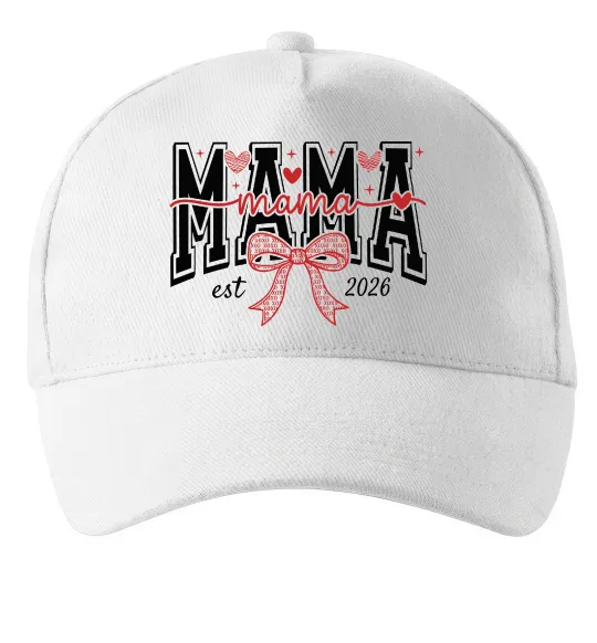 Кепка Mama est напис Белый фото