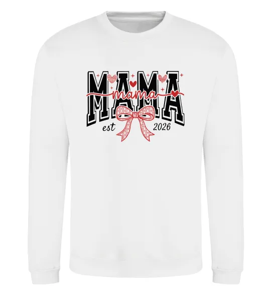Свитшот Mama est напис Белый фото