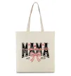 Эко-сумка Mama est напис Бежевый фото