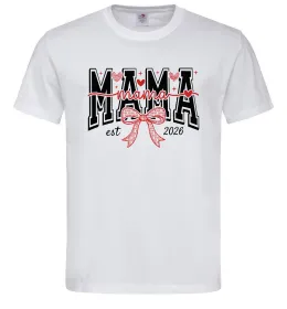 Мужская футболка Best mom ever flowers Белый фото