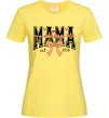 Женская футболка Mama est напис Лимонный фото