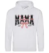 Женская толстовка (худи) Mama est напис Серый меланж фото