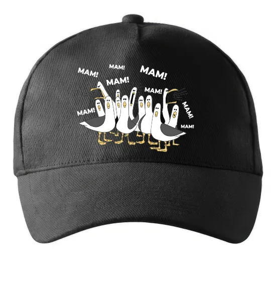 Кепка Мам мам мам Черный фото