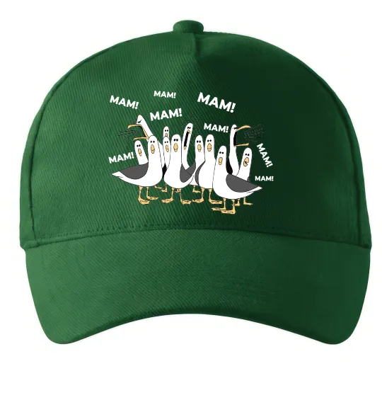 Кепка Мам мам мам Темно-зеленый фото