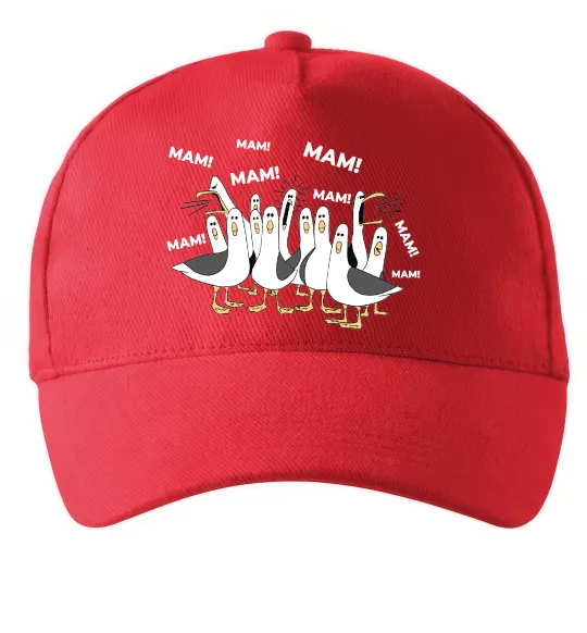 Кепка Мам мам мам Красный фото