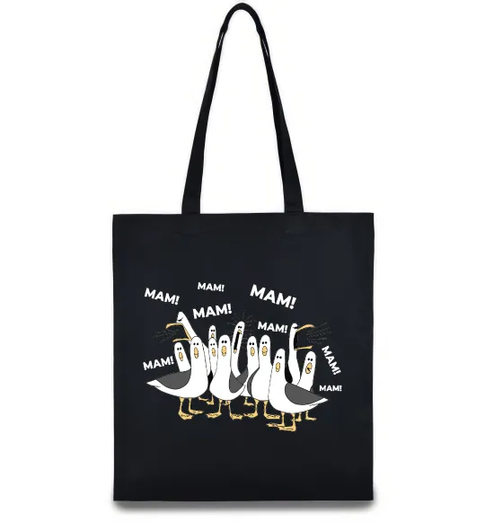 Эко-сумка Мам мам мам Черный фото