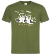 Мужская футболка Мам мам мам Оливковый фото
