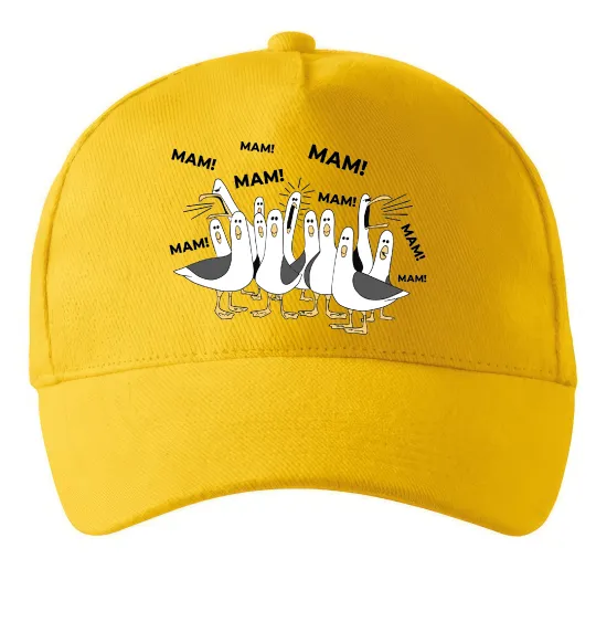 Кепка Мам мам мам Солнечно желтый фото