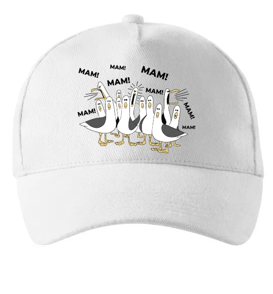 Кепка Мам мам мам Белый фото