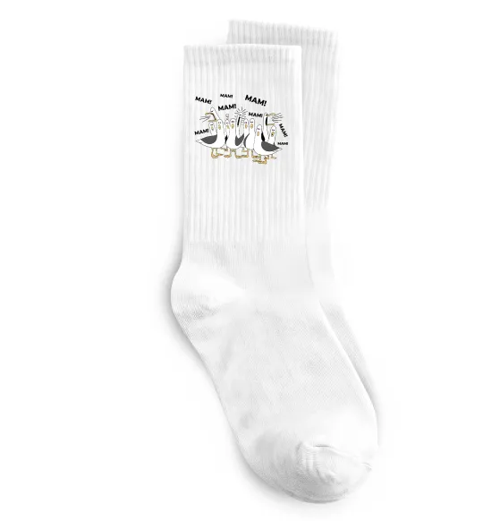 Носки Мам мам мам Белый фото