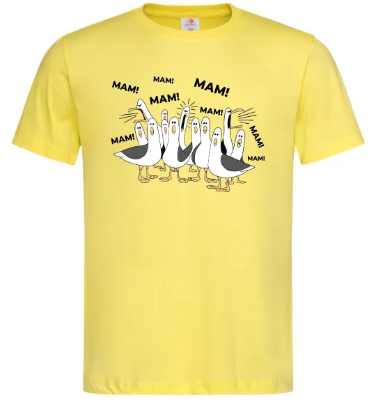 Мужская футболка Мам мам мам Лимонный фото