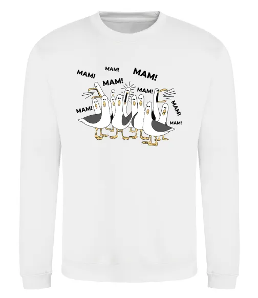 Свитшот Мам мам мам Белый фото