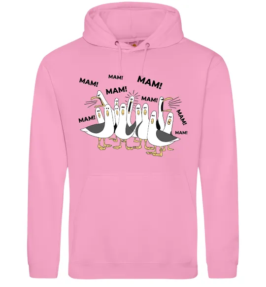 Женская толстовка (худи) Мам мам мам Розовый фото
