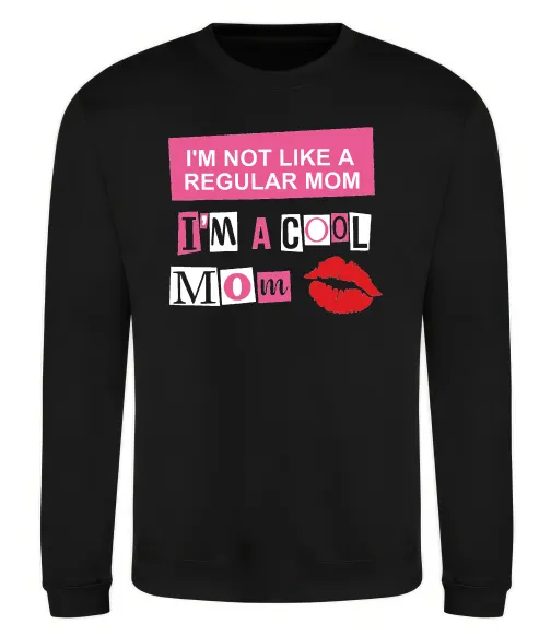 Свитшот Cool mom Черный фото