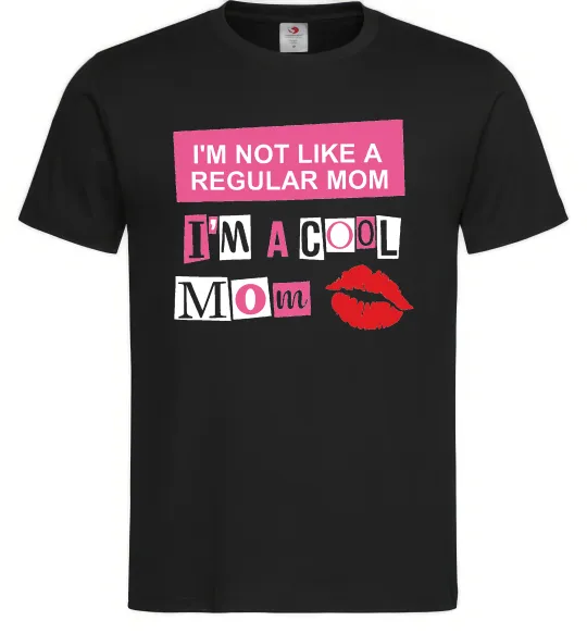 Мужская футболка Cool mom Черный фото