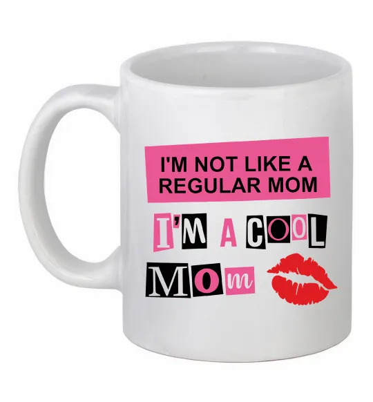 Чашка керамическая Cool mom Белый фото