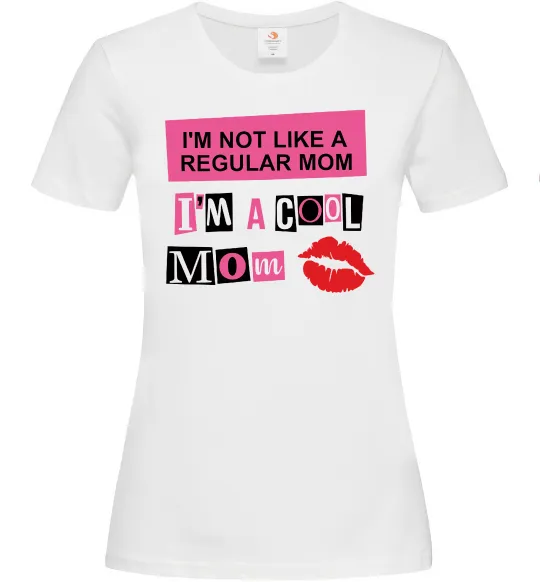 Женская футболка Cool mom Белый фото