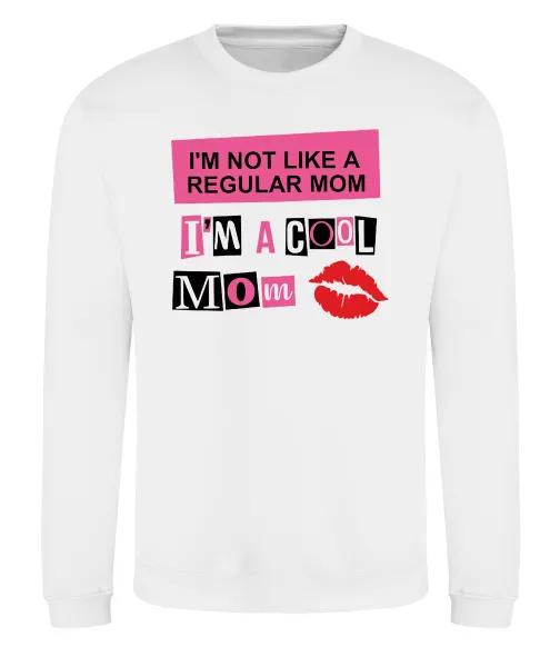 Свитшот Cool mom Белый фото