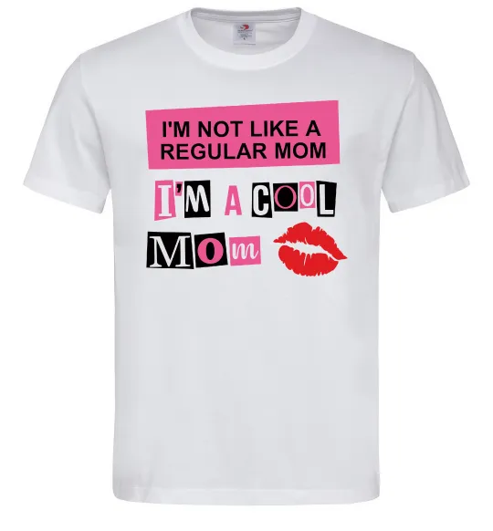 Мужская футболка Cool mom Белый фото