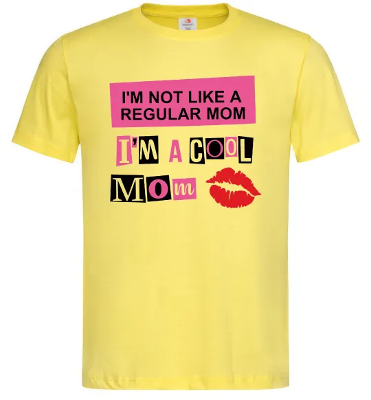 Мужская футболка Cool mom Лимонный фото