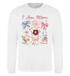 Світшот I am mom Білий фото