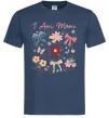 Мужская футболка I am mom Темно-синий фото