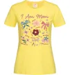 Женская футболка I am mom Лимонный фото