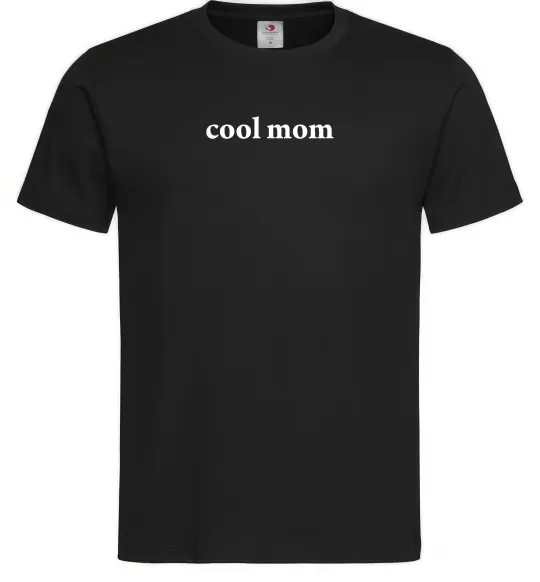 Мужская футболка Cool mom ВИШИВКА Черный фото