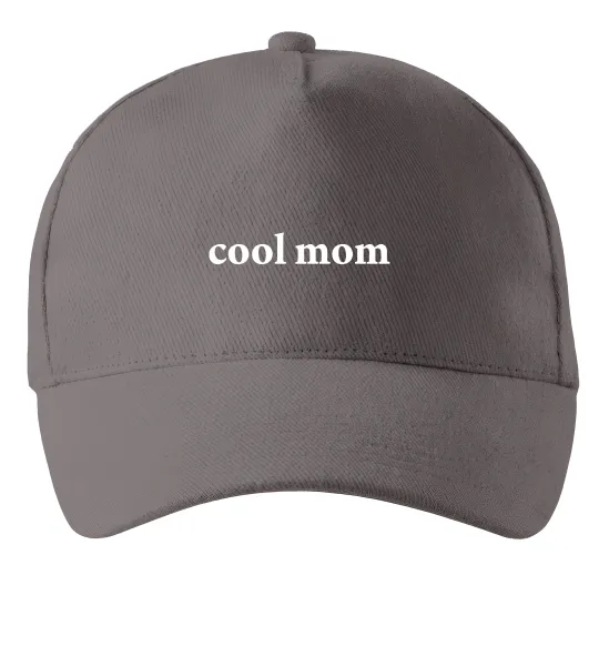 Кепка Cool mom ВИШИВКА Серый фото