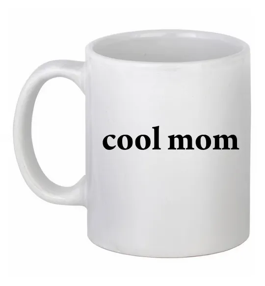 Чашка керамічна Cool mom ВИШИВКА Білий фото