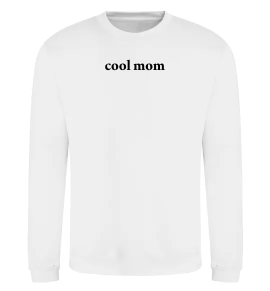 Свитшот Cool mom ВИШИВКА Белый фото