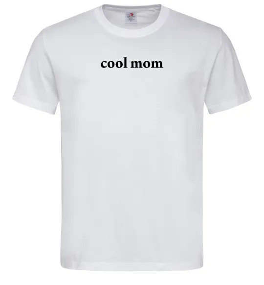 Мужская футболка Cool mom ВИШИВКА Белый фото
