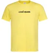 Мужская футболка Cool mom ВИШИВКА Лимонный фото