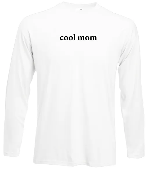 Лонгслів Cool mom ВИШИВКА Білий фото