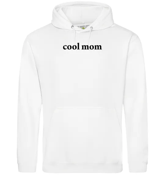 Женская толстовка (худи) Cool mom ВИШИВКА Белый фото