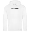 Женская толстовка (худи) Cool mom ВИШИВКА Белый фото