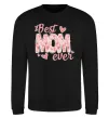 Свитшот Best mom ever flowers Черный фото