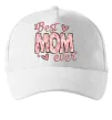 Кепка Best mom ever flowers Белый фото