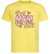Мужская футболка Best mom ever flowers Лимонный фото