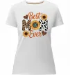 Женская премиум футболка Best mom sunflowers Белый Женская премиум футболка Best mom sunflowers Белый фото