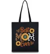 Эко-сумка Best mom sunflowers Черный Эко-сумка Best mom sunflowers Черный фото