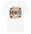 Футболка Оверсайз Best mom sunflowers Белый Футболка Оверсайз Best mom sunflowers Белый фото