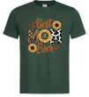 Мужская футболка Best mom sunflowers Темно-зеленый фото