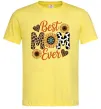 Мужская футболка Best mom sunflowers Лимонный фото