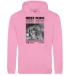 Женская толстовка (худи) Best mom фото Розовый фото