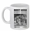 Чашка керамическая Best mom фото Белый фото