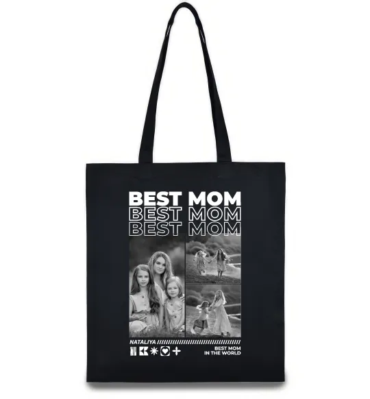 Эко-сумка Best mom фото Черный фото