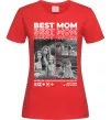 Женская футболка Best mom фото Красный фото