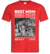 Мужская футболка Best mom фото Красный фото